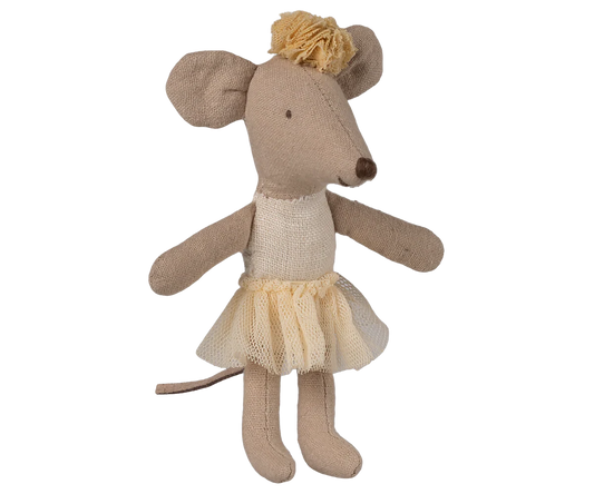 Ballerina mouse, Little sister - Off white (Available Mid April)