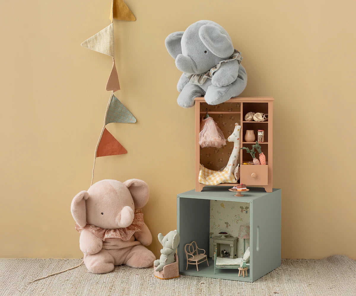 Elephant plush, Big - Powder