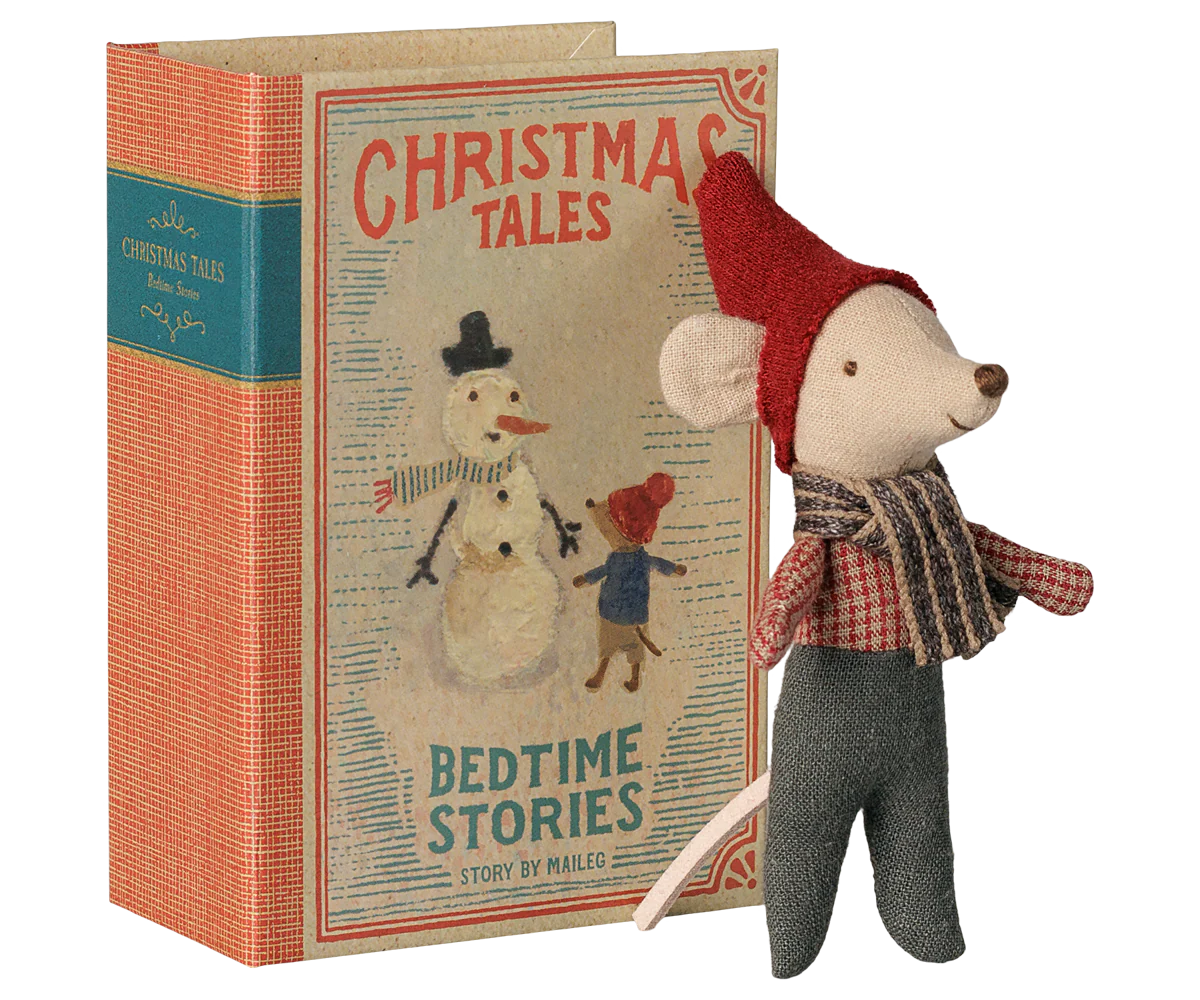 Christmas mouse, Baby in book (Preorder - Available Early September)