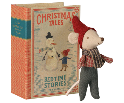 Christmas mouse, Baby in book (Preorder - Available Early September)