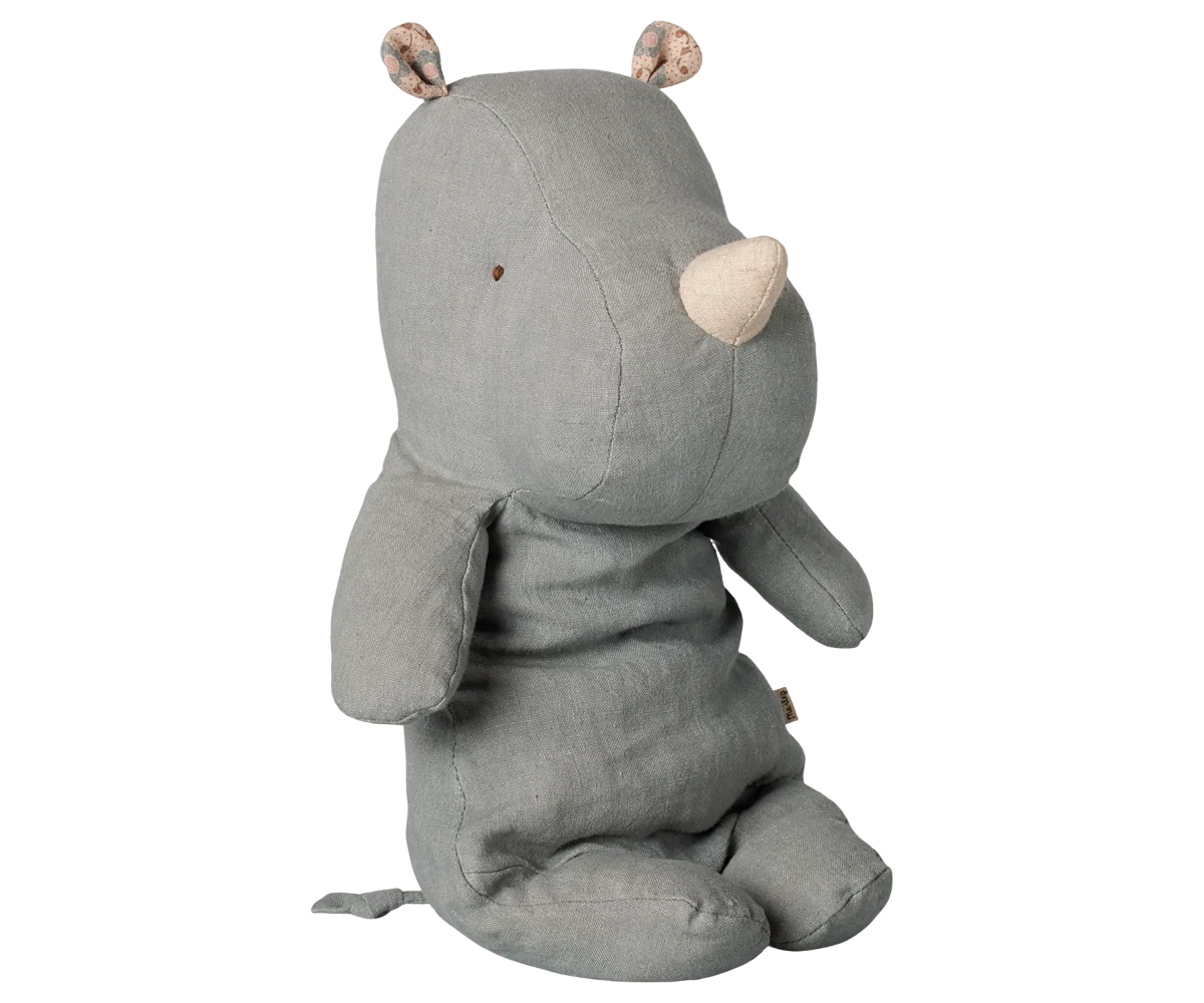 Maileg Safari friends, Rhino, Medium - Vintage blue