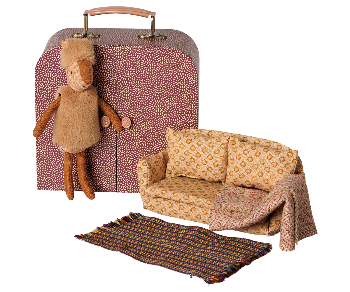 Reindeer in suitcase, Little sister (Preorder - Available Early November)