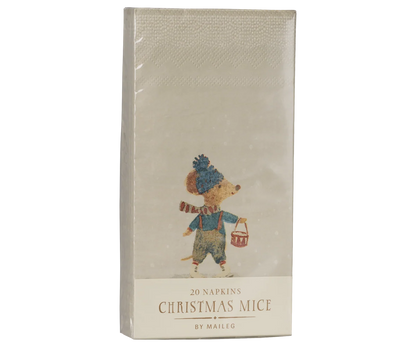 Maileg Napkin, Small - Christmas mice