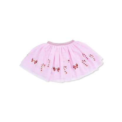 Candy Canes + Bows Tutu Skirt