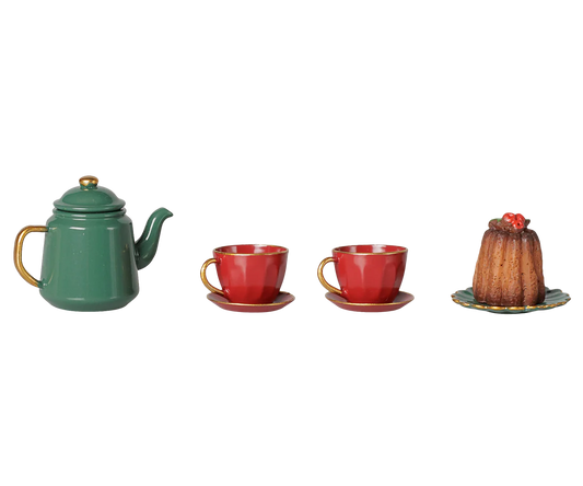 Christmas tea party, Mouse - Red/Green (Preorder - Available Early November)