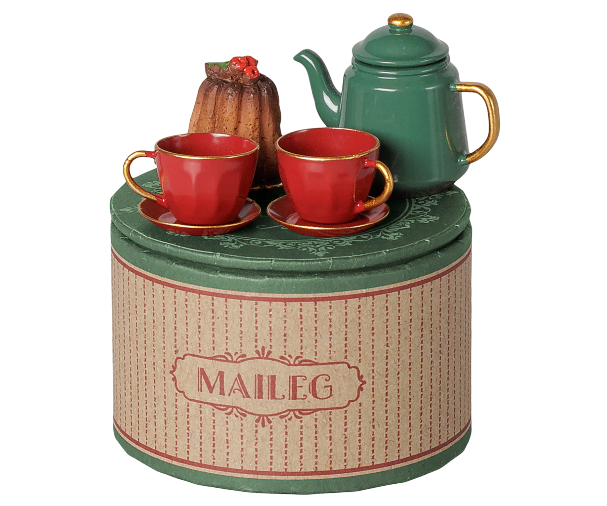 Christmas tea party, Mouse - Red/Green (Preorder - Available Early November)
