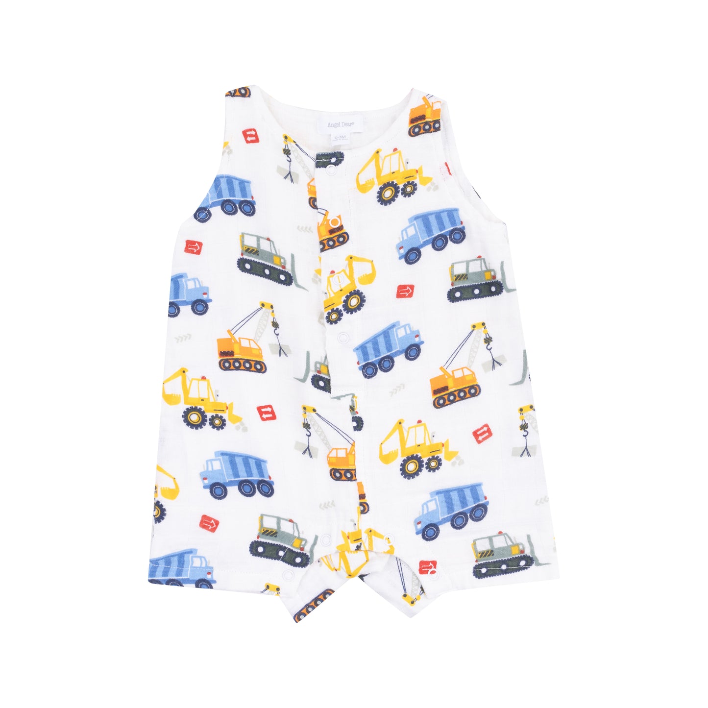Cool Construction - Sleeveless Shortie Romper Front