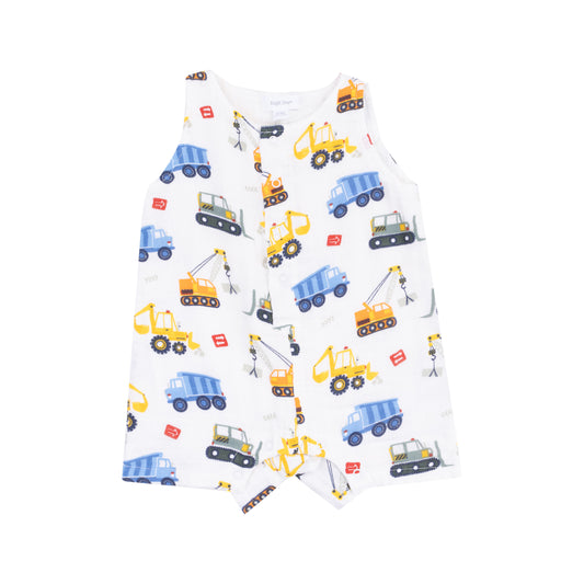 Cool Construction - Sleeveless Shortie Romper Front