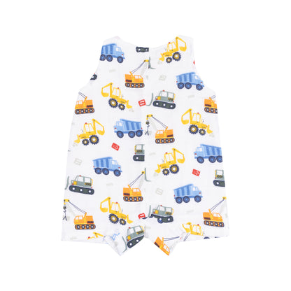 Cool Construction - Sleeveless Shortie Romper Back