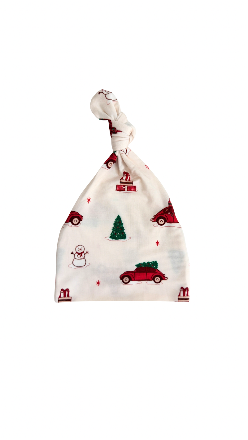 Red Holly Jolly Cruisers Newborn Hat