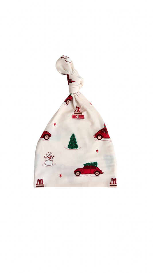 Red Holly Jolly Cruisers Newborn Hat