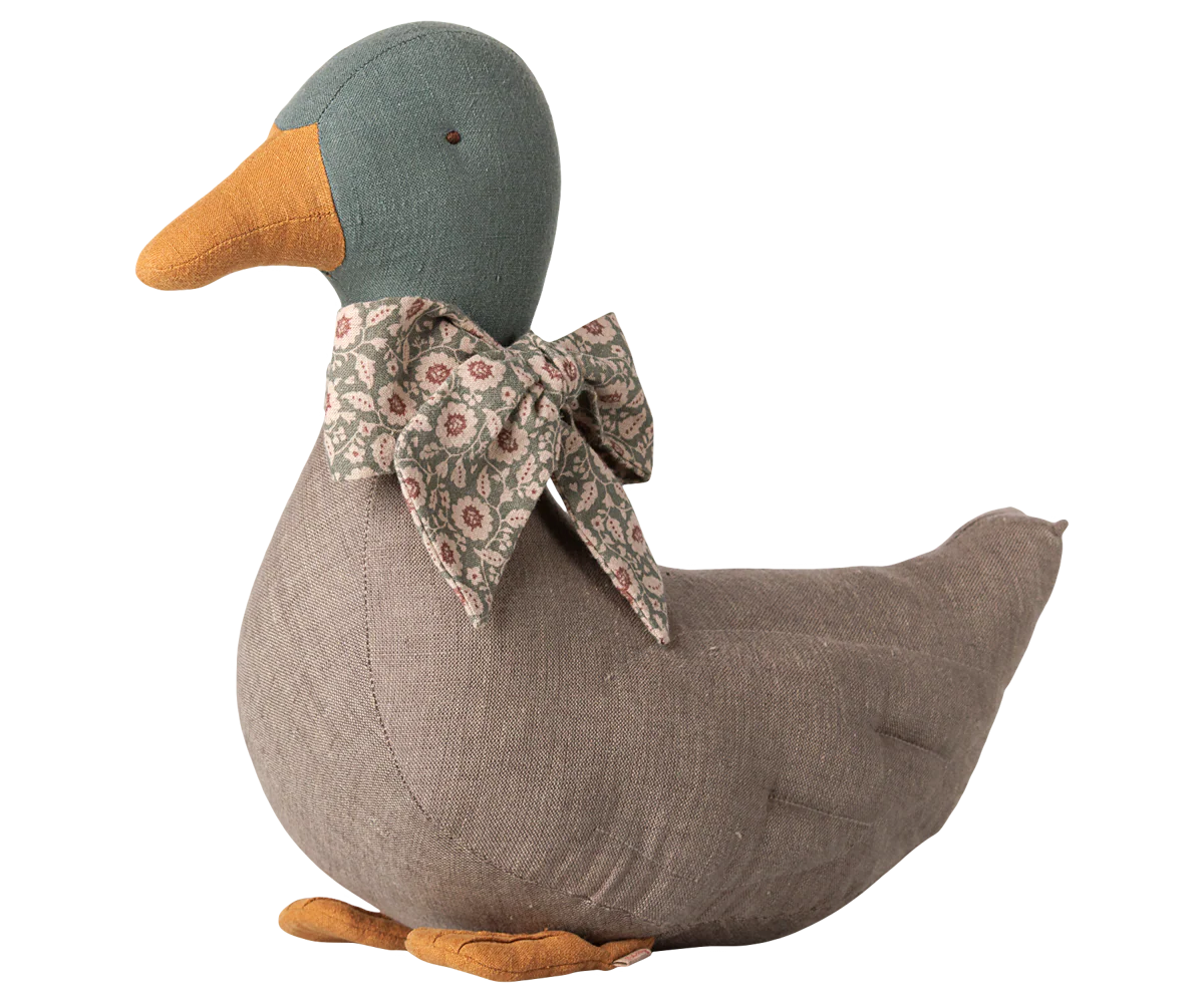 Duck with bow - Grey (Preorder - Available Mid September)