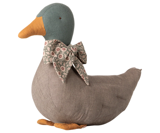 Duck with bow - Grey (Preorder - Available Mid September)