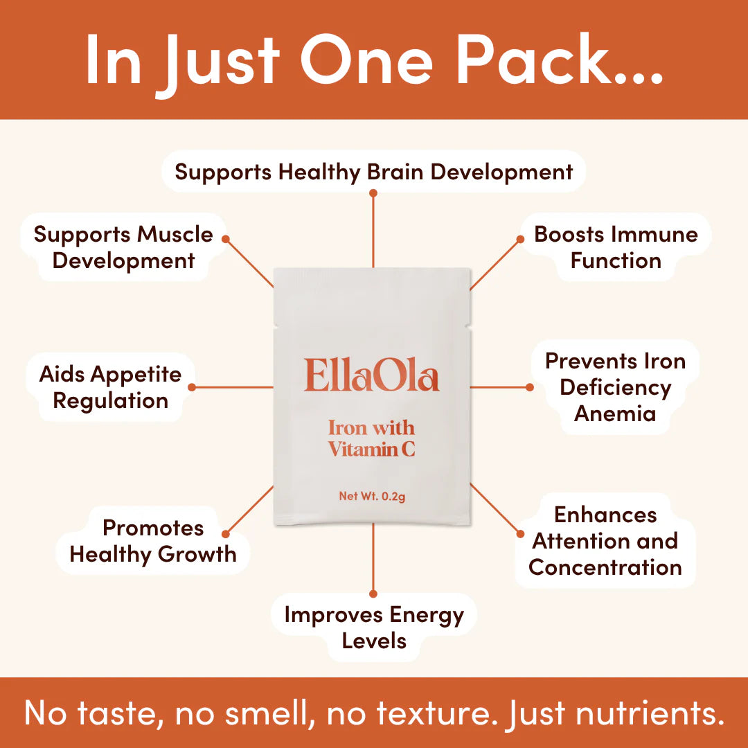 Unflavored Iron with Vitamin C - 30 Unflavored Stick Packs