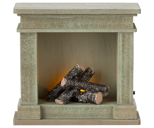 PREORDER - Fireplace, Miniature - Dusty green (Available Early October)