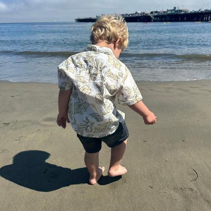Golden Days Tropical Print Shirt