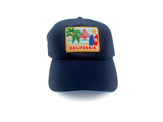 California Postcard Adult Baseball Hat