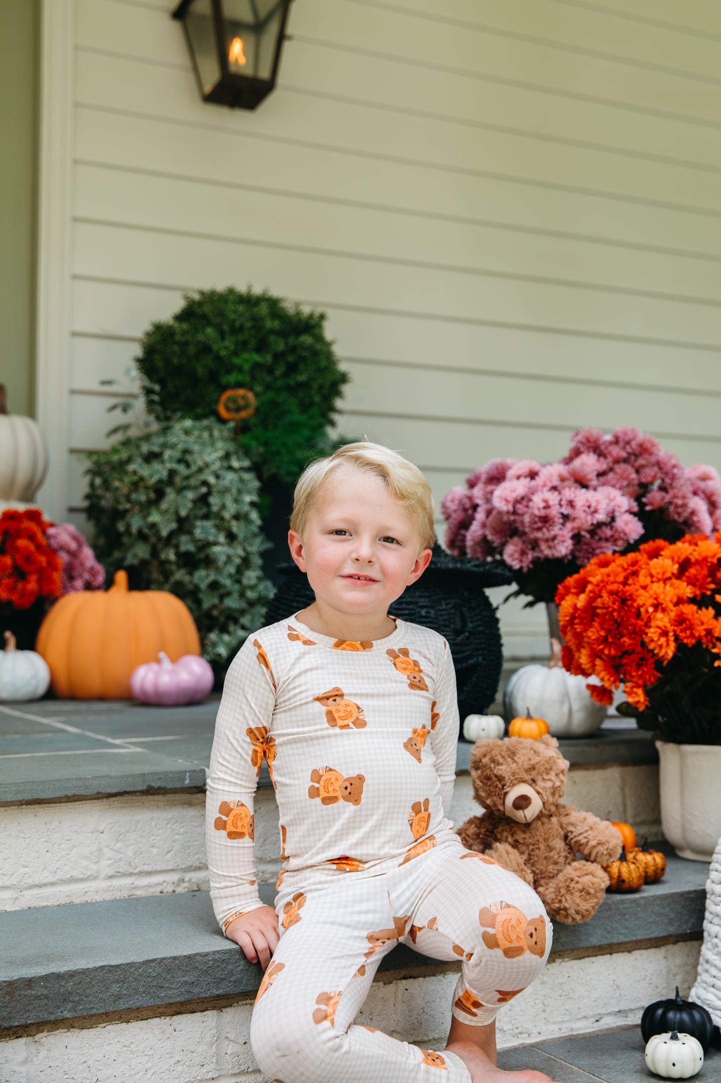 Gingham Little Boo Bear Two Piece Set