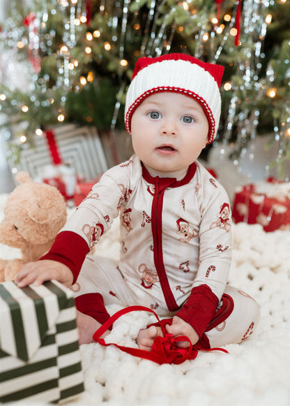 Bear-y Merry Zipper Romper