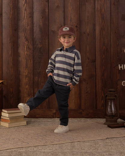 Rylee + Cru Kalen Pant in midnight, another product view of the drawstring pants