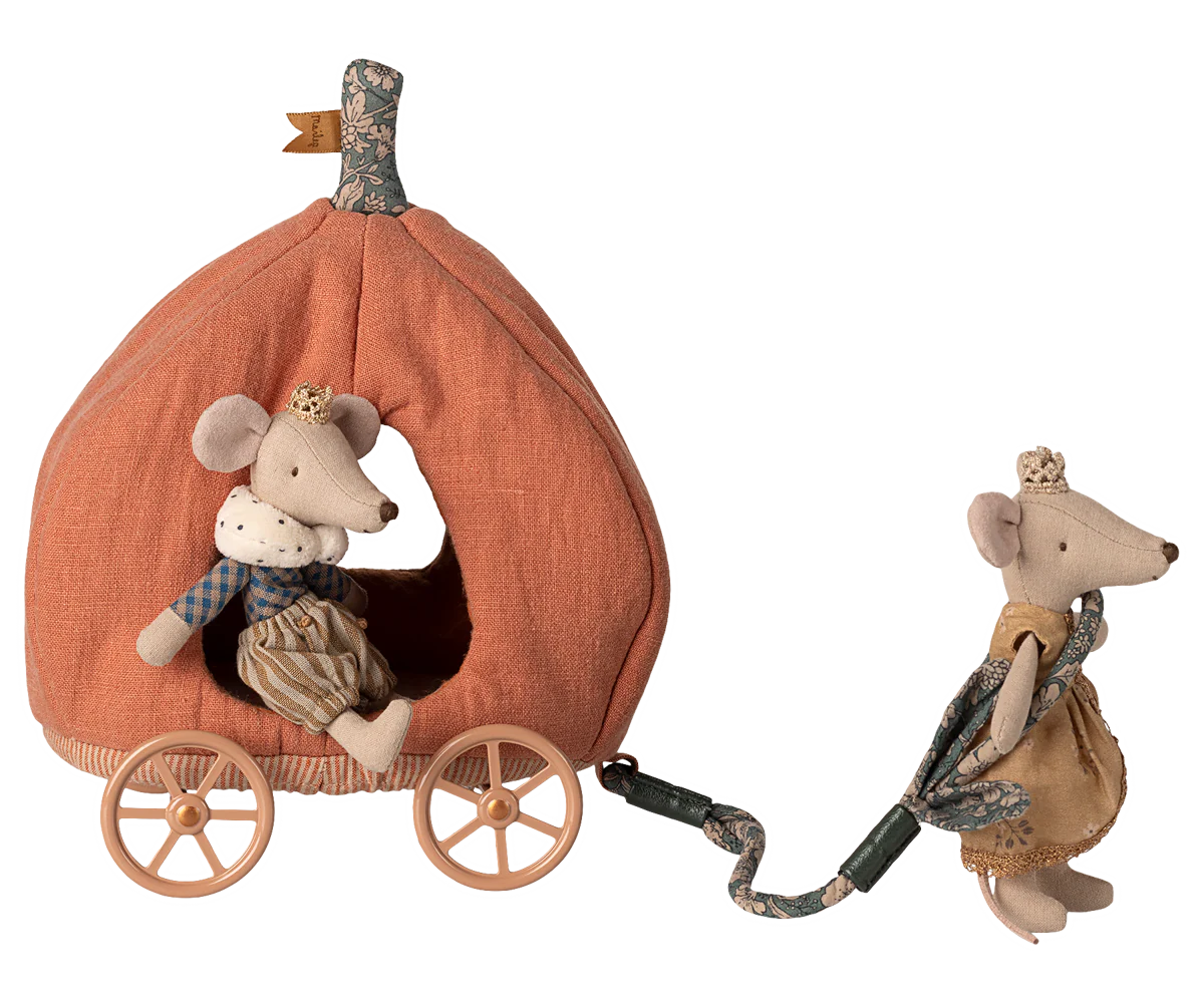 Maileg Pumpkin Carriage, Mouse - view 4
