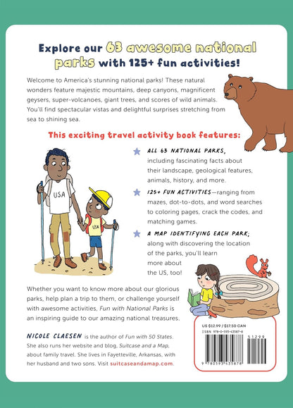 Fun with National Parks A Big Activity Book for Kids about America's Natural Wonders