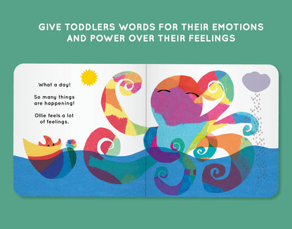 Ollie Feels Fine: Emotions Board Book for Toddlers 1-3