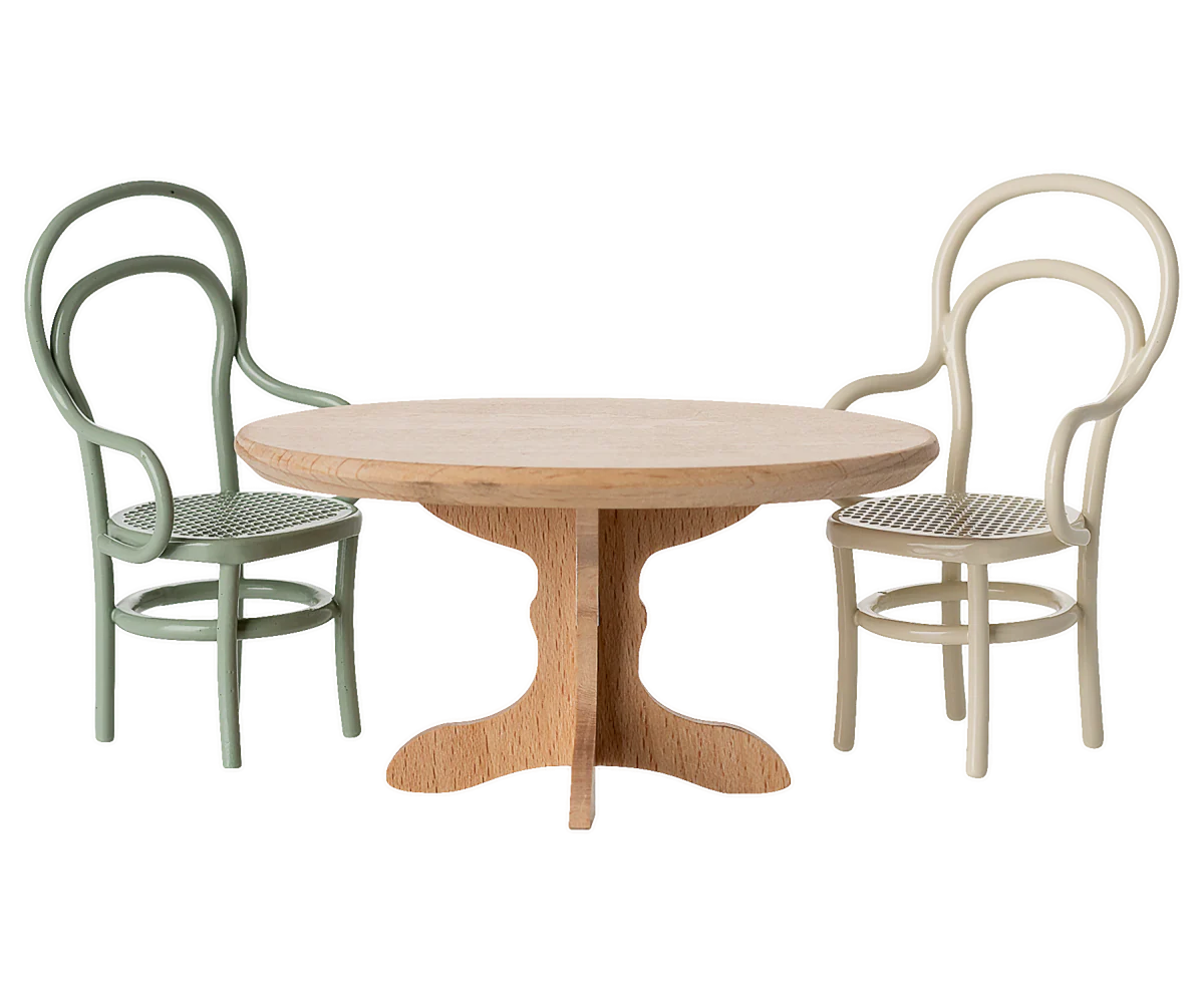 PREORDER - Oval dining table, Mouse - Nature (Available Early October)
