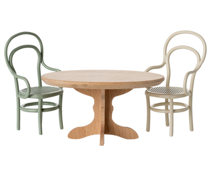 PREORDER - Oval dining table, Mouse - Nature (Available Early October)