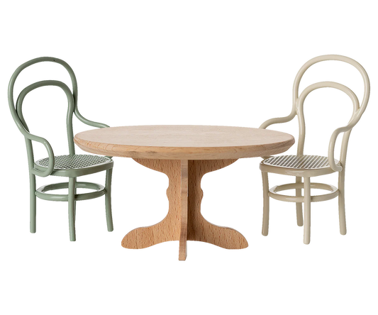 PREORDER - Oval dining table, Mouse - Nature (Available Early October)