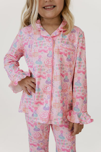 Birthday Girl Long Sleeve Ruffle Flare Set