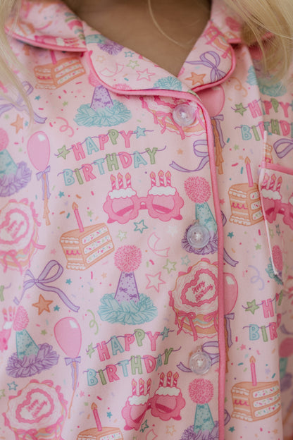 Birthday Girl Long Sleeve Ruffle Flare Set