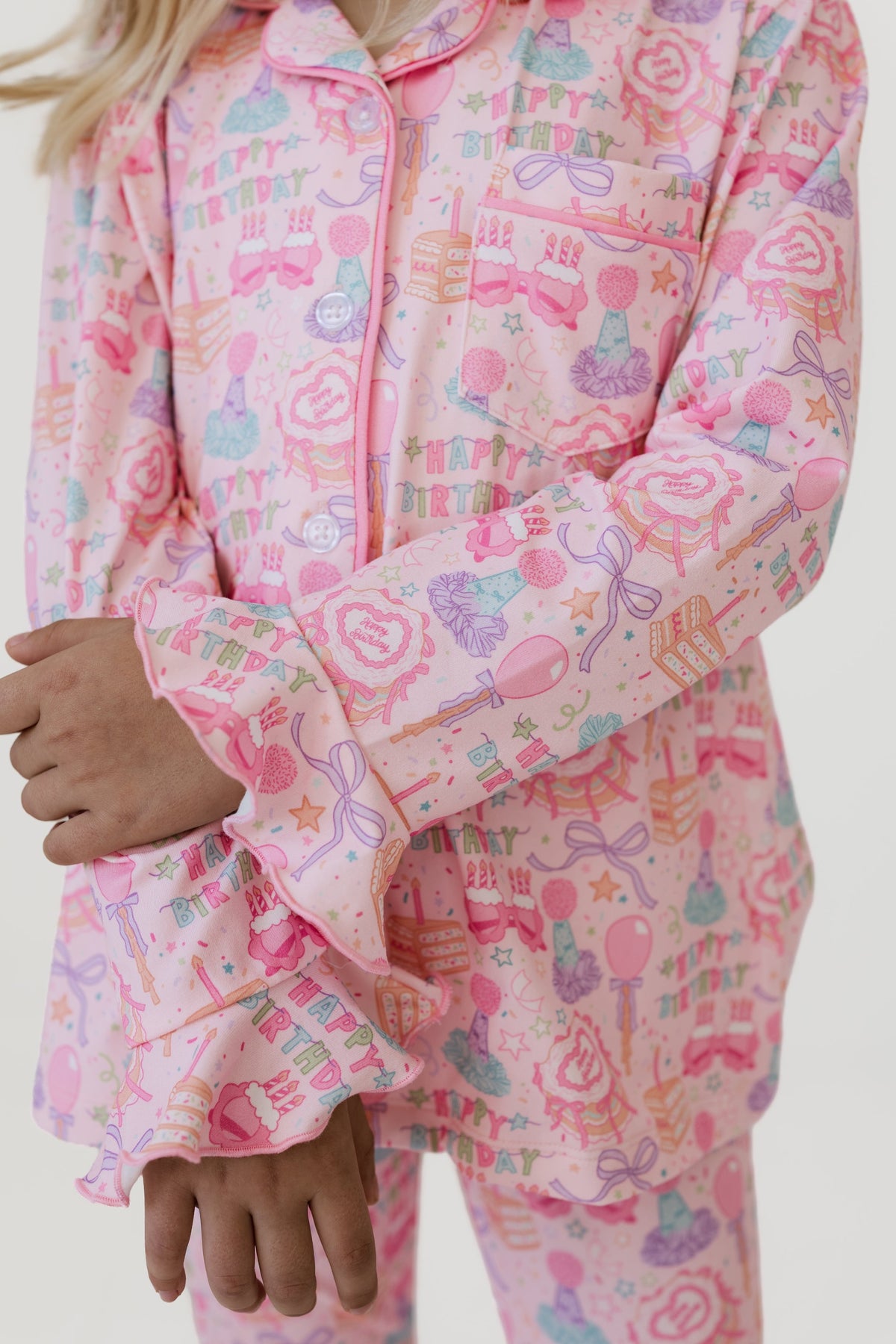 Birthday Girl Long Sleeve Ruffle Flare Set