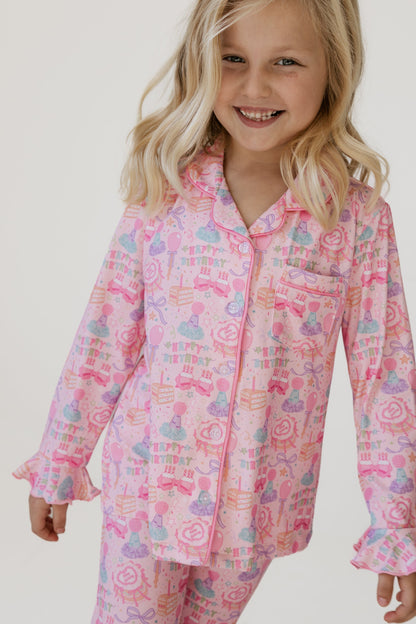 Birthday Girl Long Sleeve Ruffle Flare Set