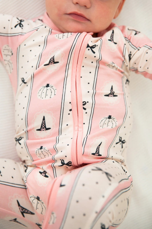 Pretty Little Pumpkin Zipper Romper