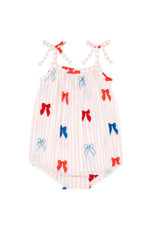 Liberty Bow Bubble Romper