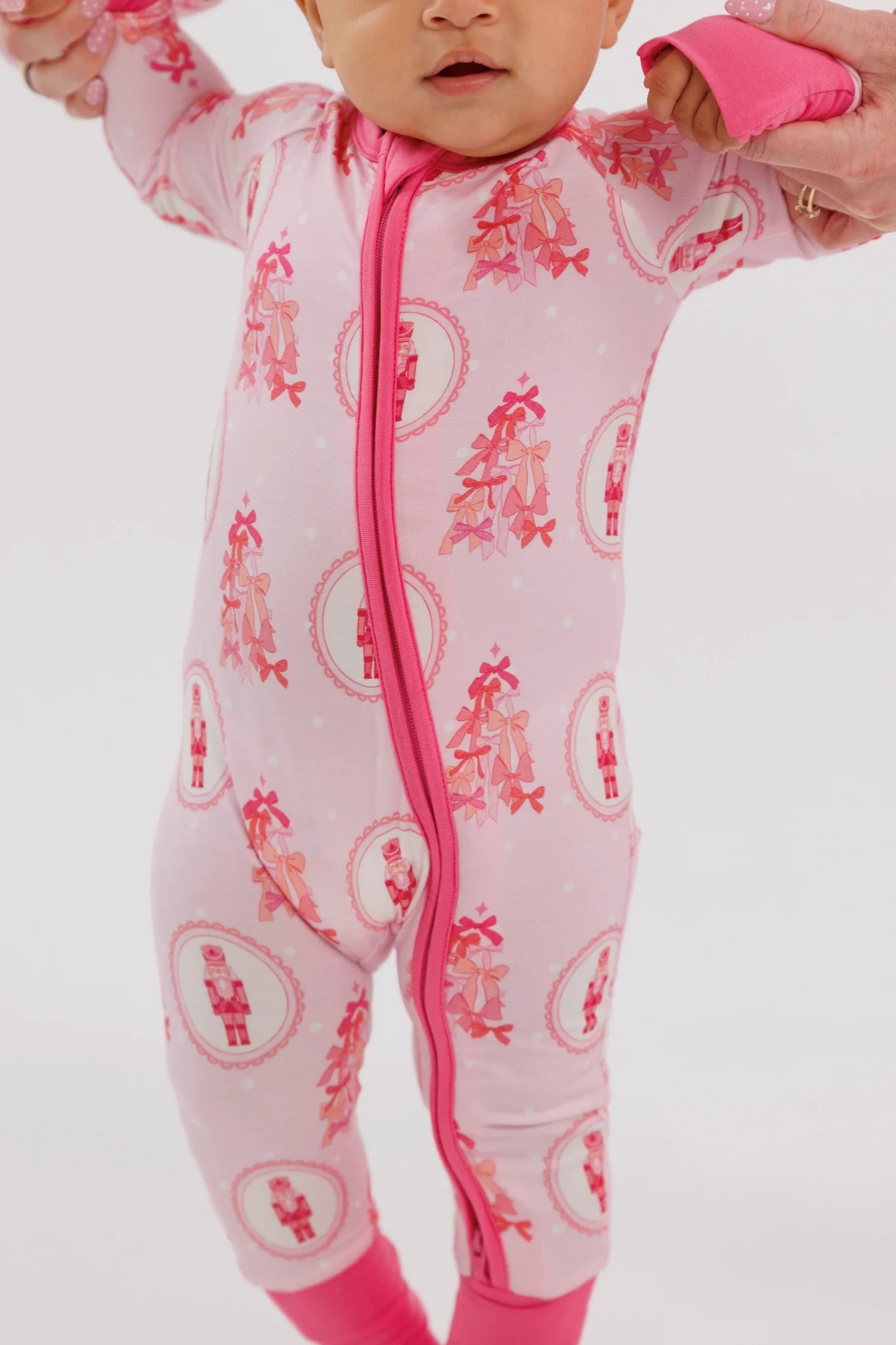 Wrapped in Bows Nutcracker Zipper Romper