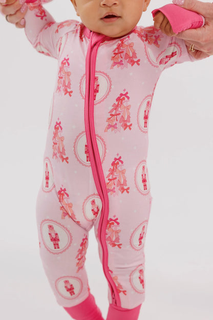 Wrapped in Bows Nutcracker Zipper Romper