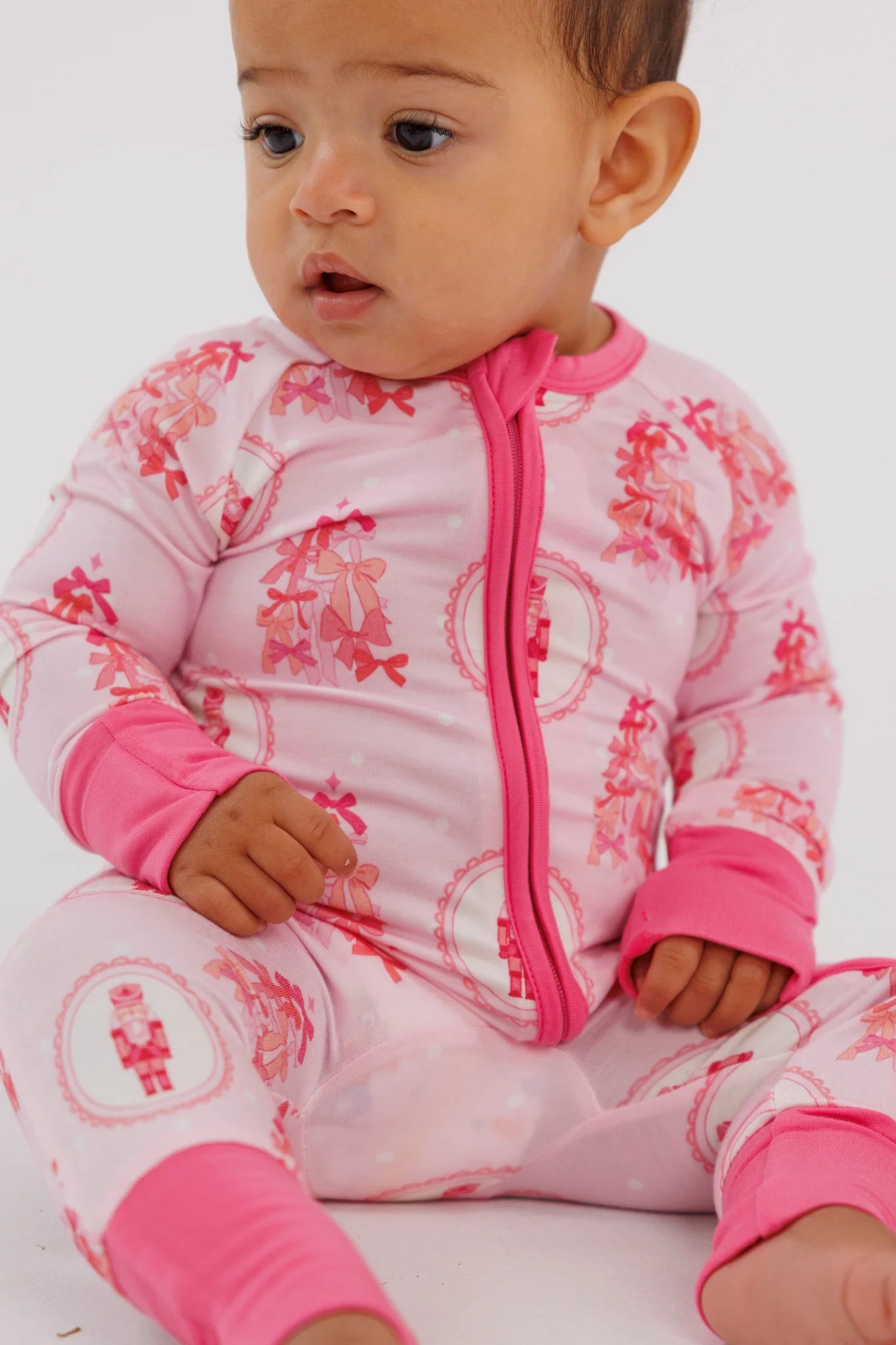 Wrapped in Bows Nutcracker Zipper Romper
