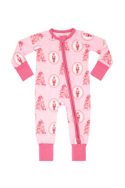 Wrapped in Bows Nutcracker Zipper Romper