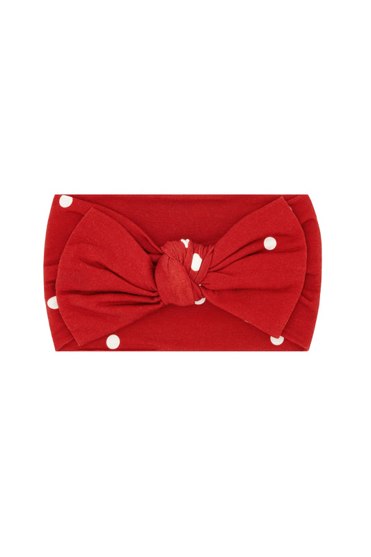 Ruby Polka Dot Headband
