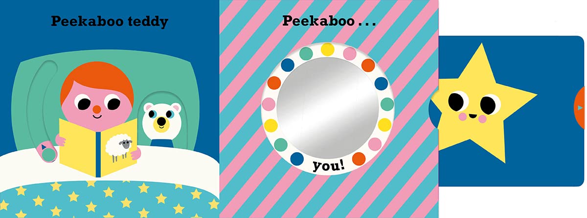 Peekaboo: Moon - An Interactive Board Book for Babies & Toddlers with Mirror & Sliders to Push, Pull, or Turn