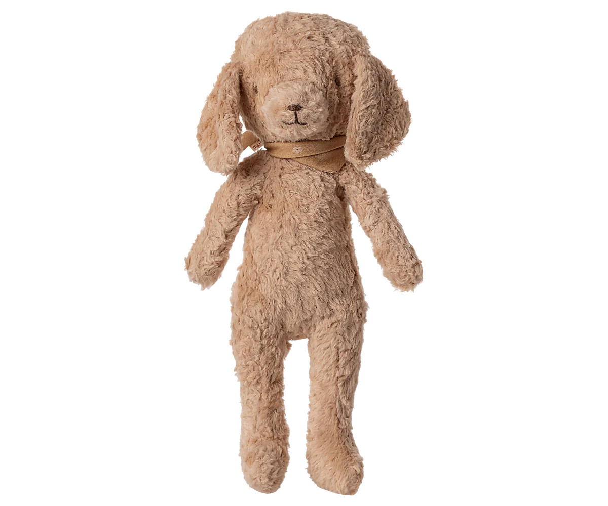 PREORDER - Poodle dog, Vintage plush - Dusty powder (Available Early August)