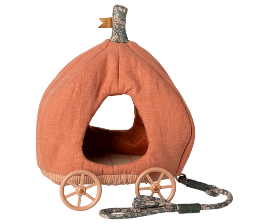 PREORDER - Maileg Pumpkin Carriage, Mouse (Available Early October)