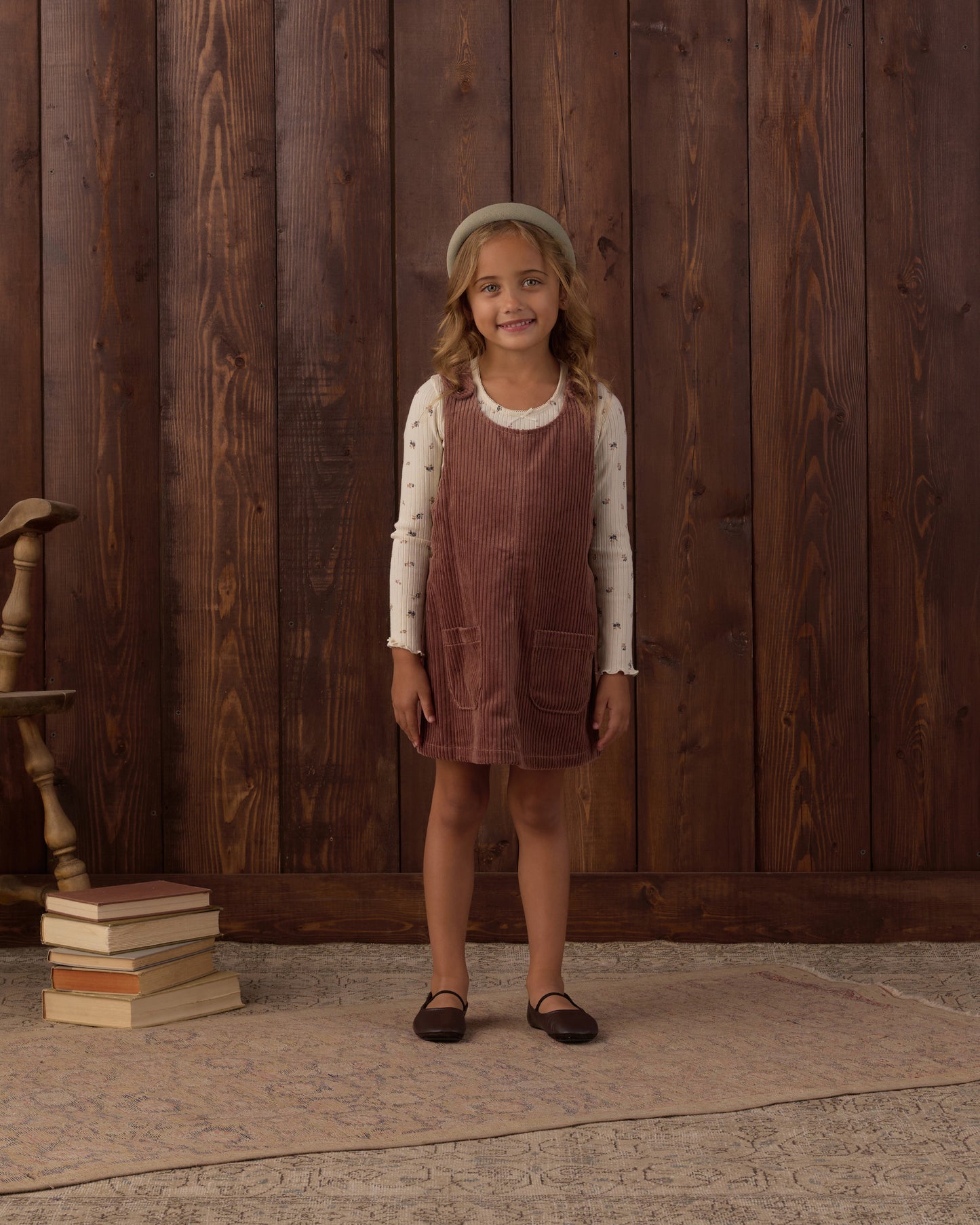 Odette Overall Dress Mulberry - view 5