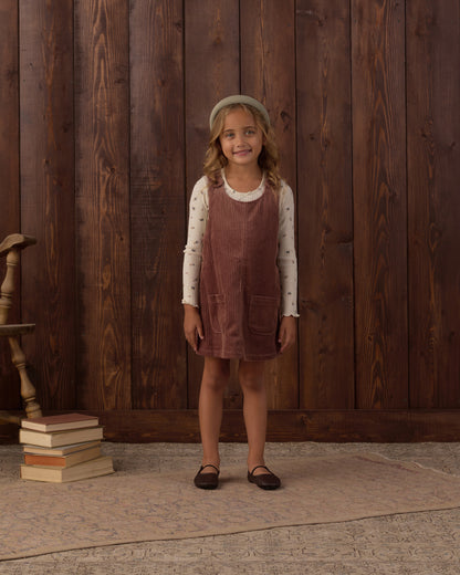 Odette Overall Dress Mulberry - view 5