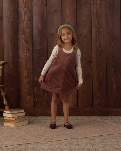 Odette Overall Dress Mulberry - view 6