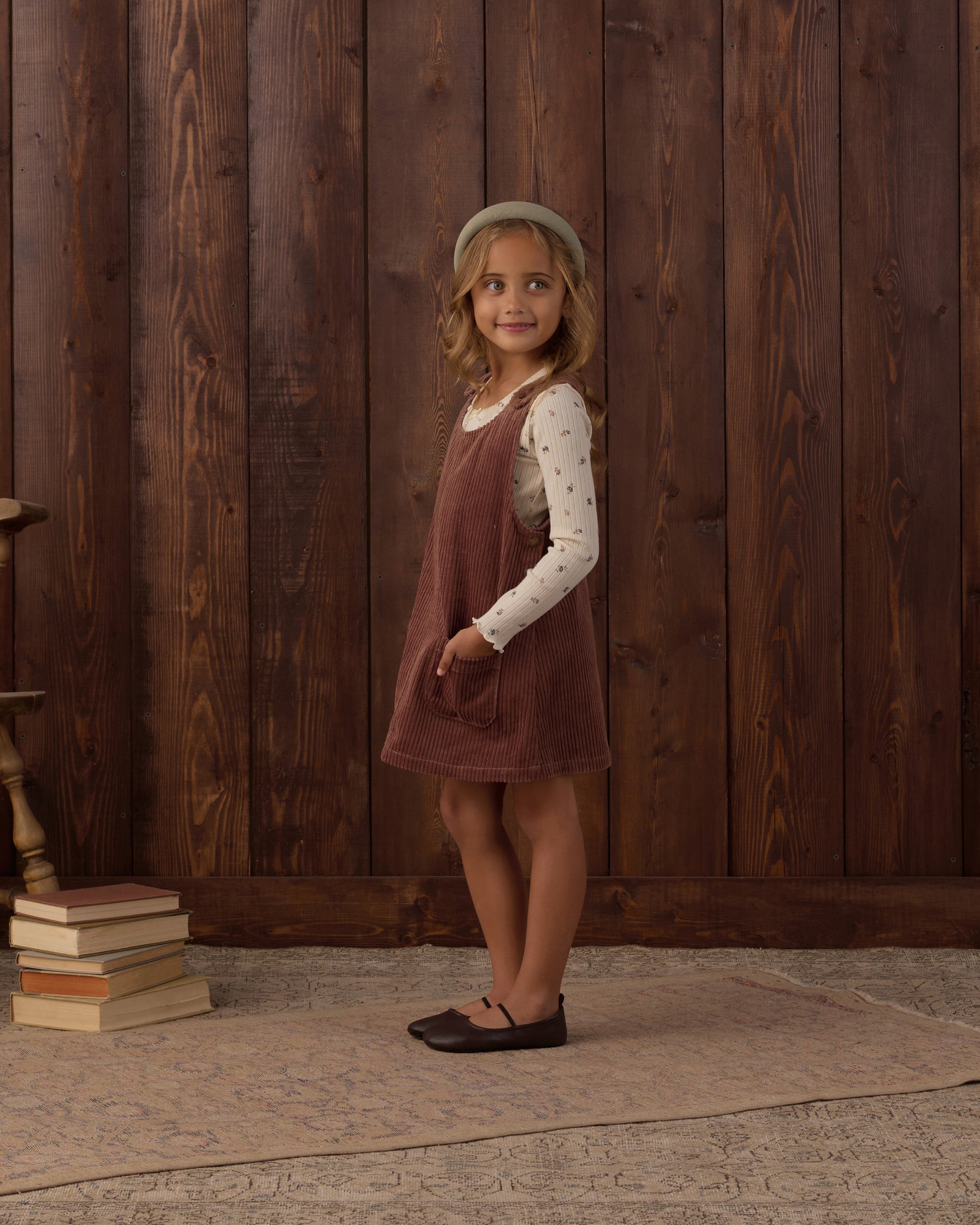Odette Overall Dress Mulberry - view 7
