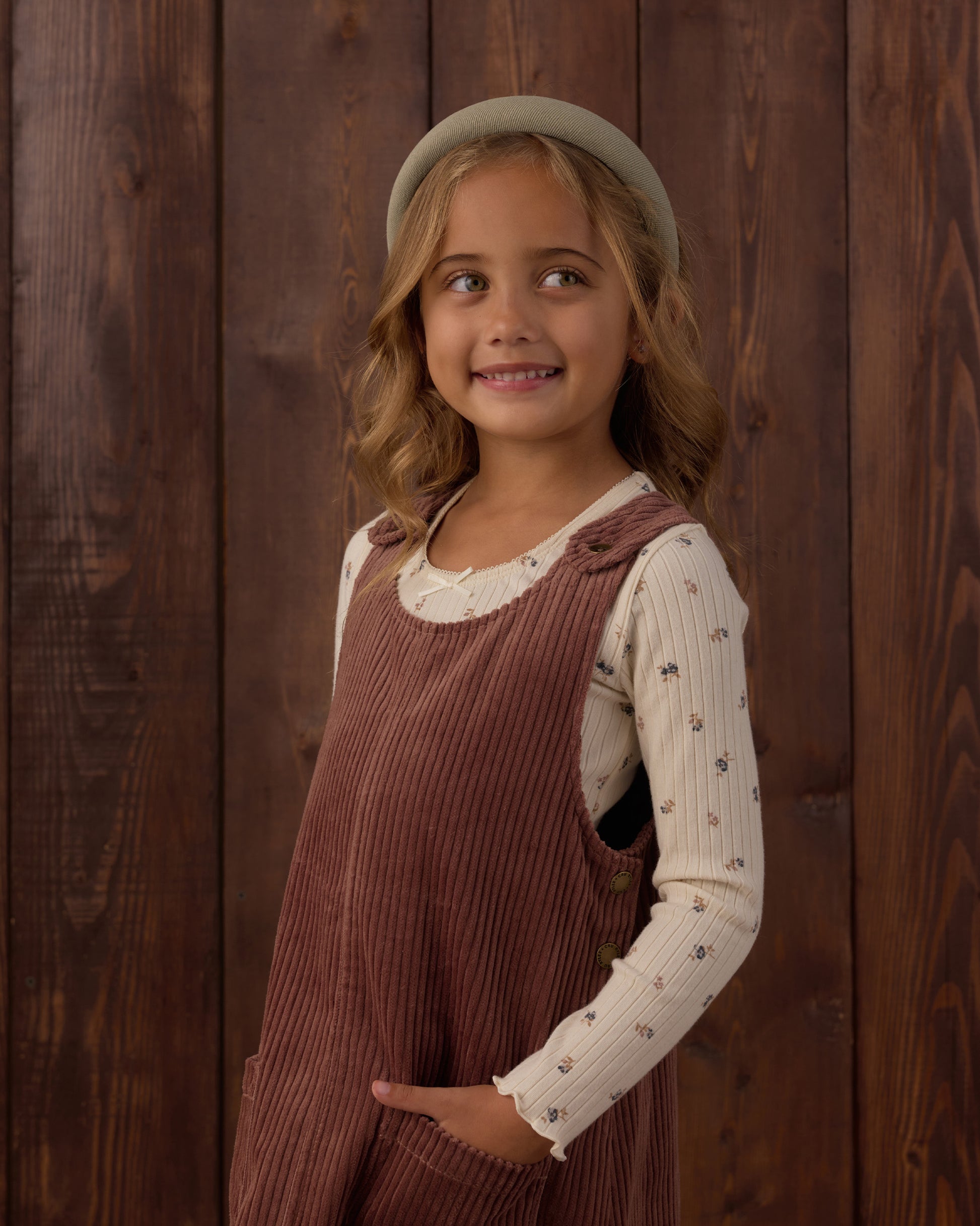 Odette Overall Dress Mulberry - view 4