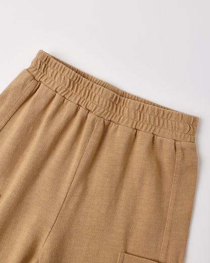 Rylee + Cru Cargo Jogger in fawn, additional product photo of the fawn cargo joggers